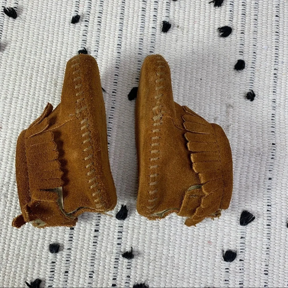 Baby Minnetonka Leather Fringe Bootie Size 1 - Picture 6 of 8